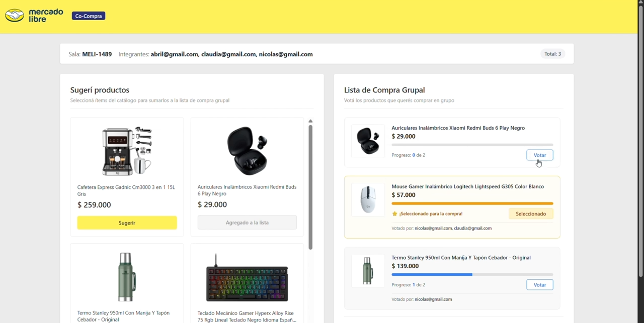 Sistema de Compra Grupal en Tiempo Real